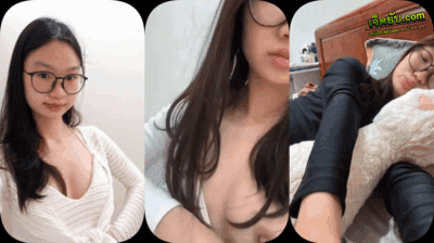 คลิปหลุด น้องแว่นถึงจะดูใสๆแต่งแอบร่านใจแตกมากตั้งกล้องเปิดเสื้อโชว์นมถ่ายคลิปส่งให้เพื่อนดูอ้อนให้เพื่อนห้องน้องอยากอมควย